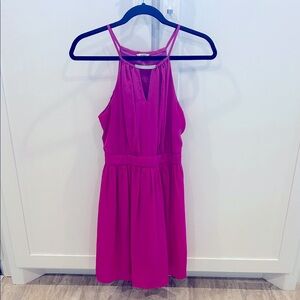 Vibrant Pink Sleeveless Dress